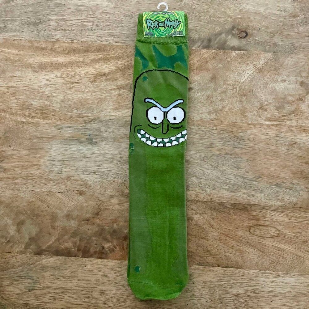 5/$20 NEW Adult Rick and Morty Pickle Rick Socks